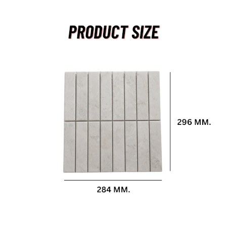 โมเสคเซรามิค TIMELESS TILES รุ่น RAWRY 28.4X29.6 ซม. สีเทาอ่อน CLASSIC GRAY สไตล์ลอฟต์_1